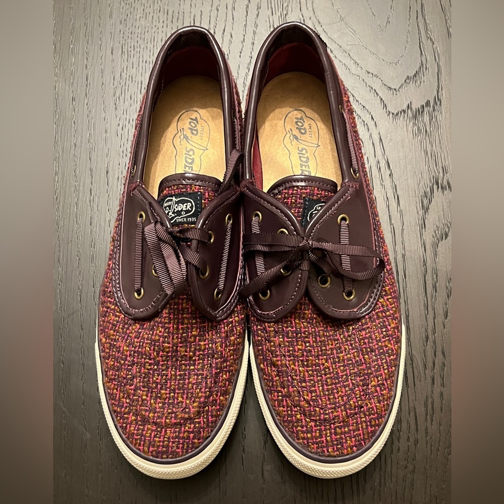 Sperry purple and pink loafers size 9